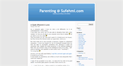 Desktop Screenshot of parenting.sufehmi.com