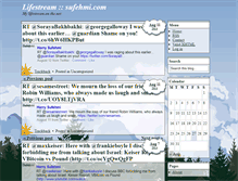 Tablet Screenshot of lifestream.sufehmi.com