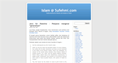 Desktop Screenshot of islam.sufehmi.com