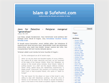 Tablet Screenshot of islam.sufehmi.com